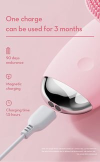 Electric Silicone Facial Cleansing Brush for Pore Cleaning