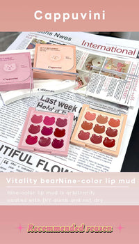 9-Color Velvet Lip Mousse Palette - Matte & Long-Lasting