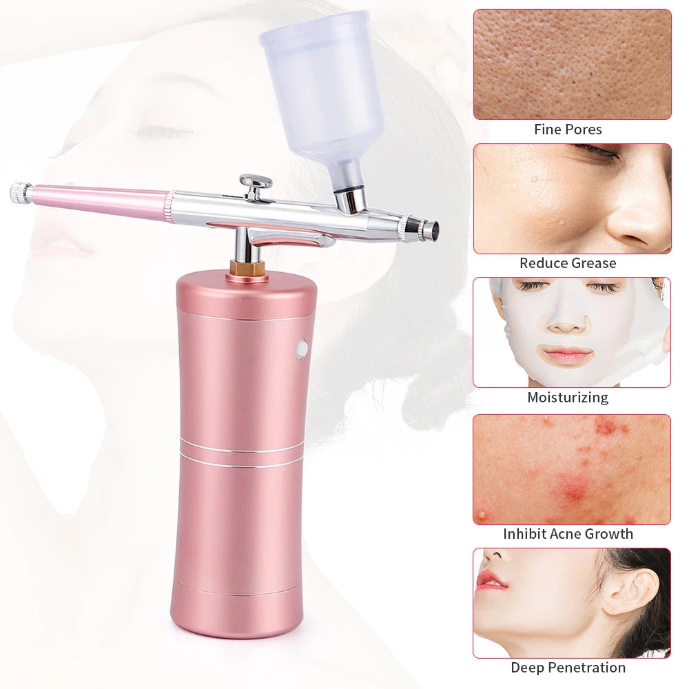 Portable Mini Airbrush Kit for Nail Art and Makeup - 12