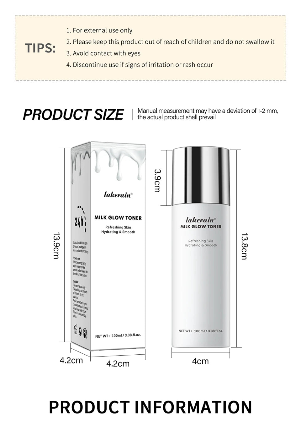 Hydrating Milk Glow Face Toner for Radiant Skin - 14