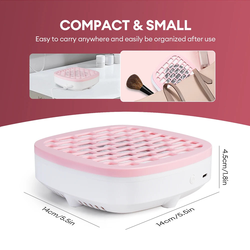 Portable USB Mini Nail Dust Collector Vacuum - 19