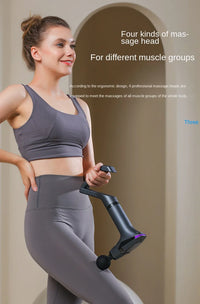 Long-Handle Electric Deep Tissue Massage Gun for Muscle Relief