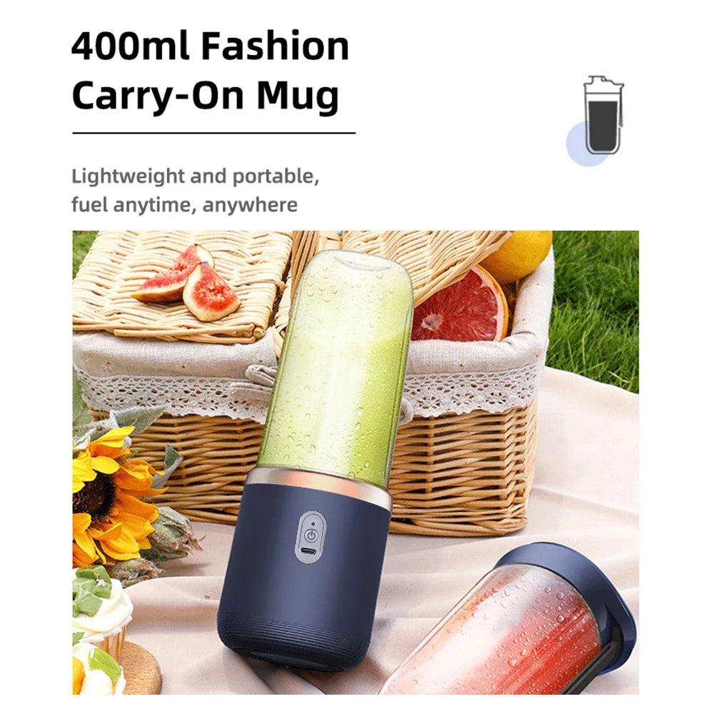 Portable Rechargeable Electric Fruit Blender for Smoothies - 3