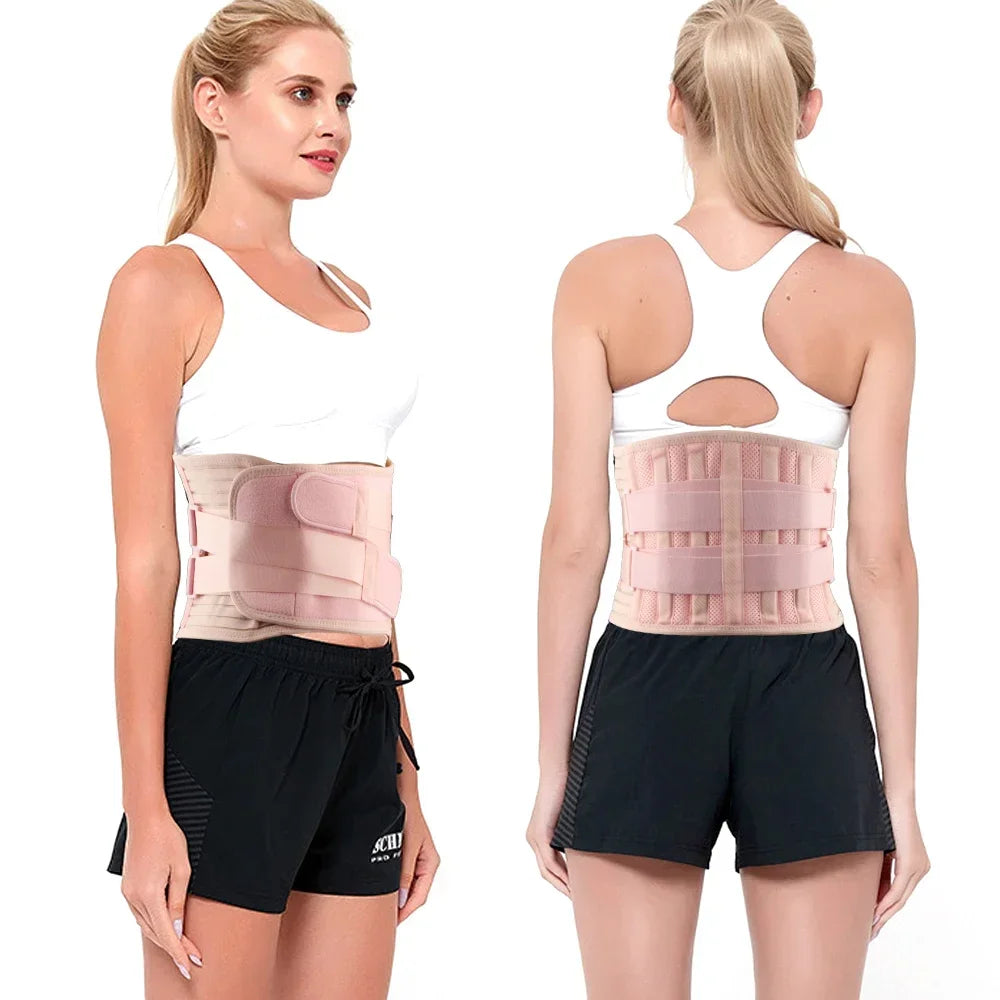 Adjustable Lumbar Support Back Brace for Pain Relief - 5