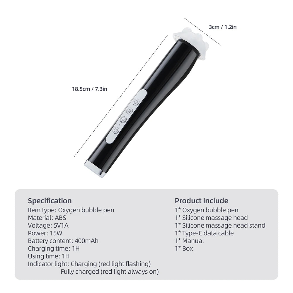 Portable CO2 Oxygen Facial Cleansing & Skin Rejuvenation Device - 8