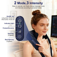 10-Head Cordless Deep Tissue Neck and Trapezius Massager