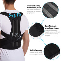 Adjustable Upper Back and Shoulder Posture Corrector Brace