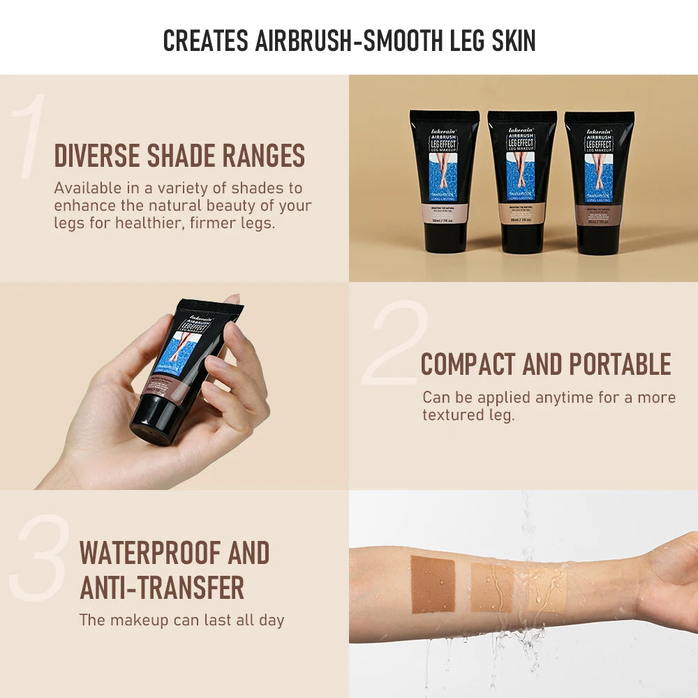Airbrush Leg Makeup Foundation for Flawless Skin - 3