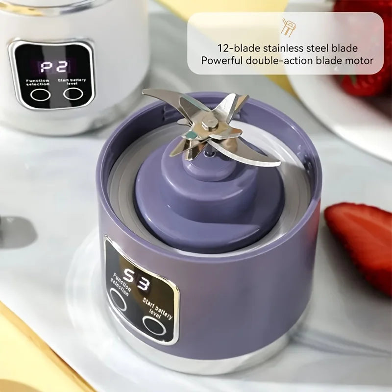 Portable USB Rechargeable Mini Blender with Digital Display - 4