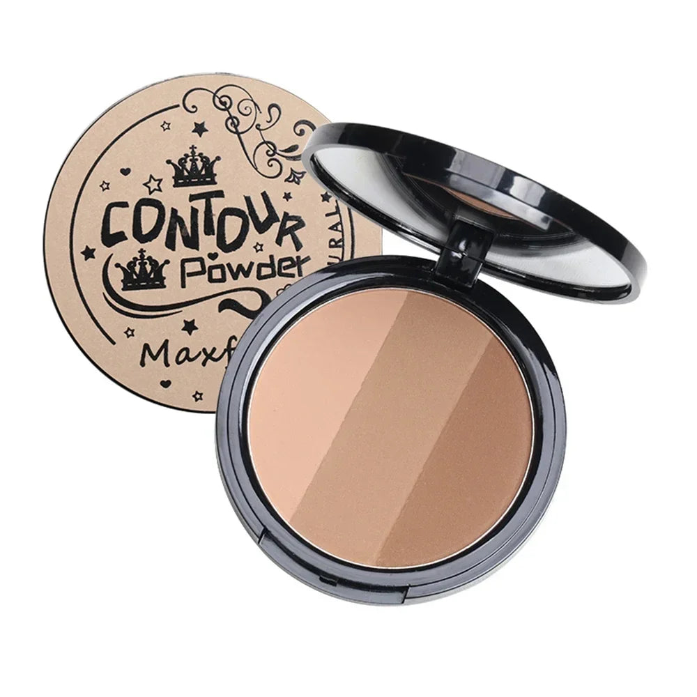 3-Color Matte Face Contouring Powder Palette - 15