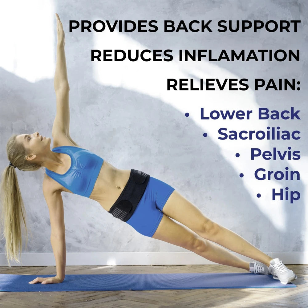 Adjustable Sacroiliac Hip Brace for Lower Back and Sciatica Pain - 12