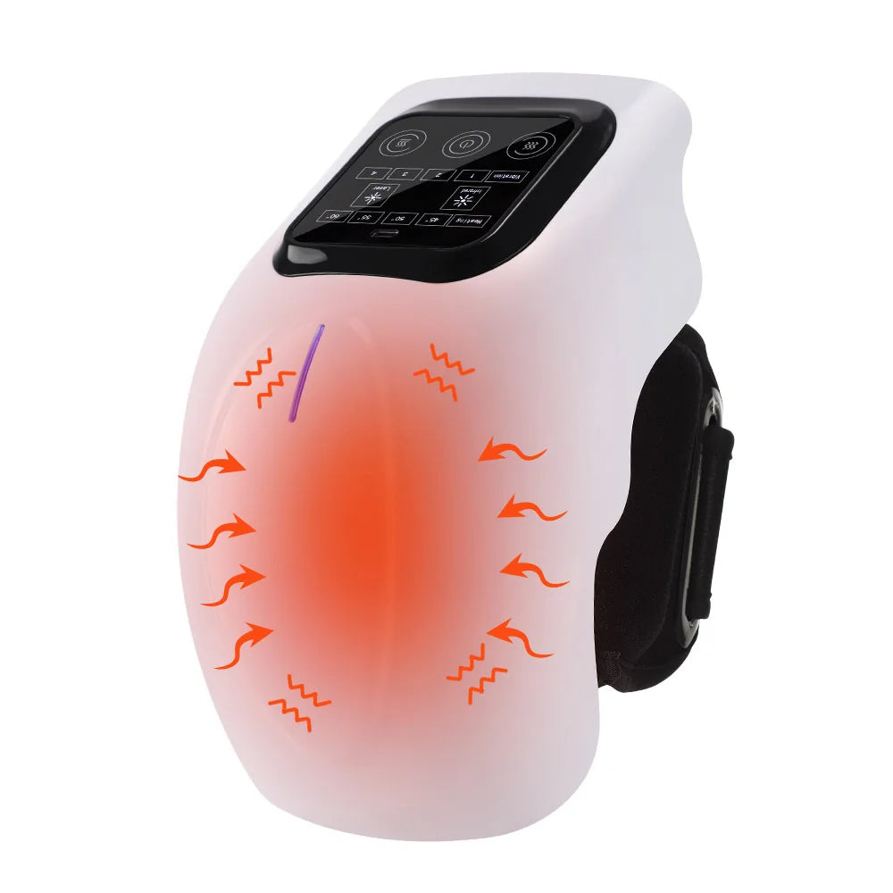 Cordless Heated Knee Massager with Vibration and Infrared Therapy - 11