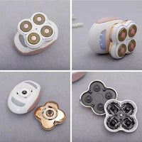 Painless 4-Head Electric Hair Remover for Body