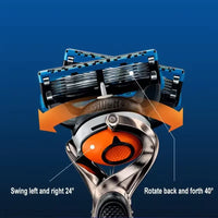 5-Blade Precision Men's Shaving Razor with Flexball Technology