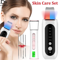 Ultrasonic Skin Scrubber and Nano Mist Facial Hydration Set