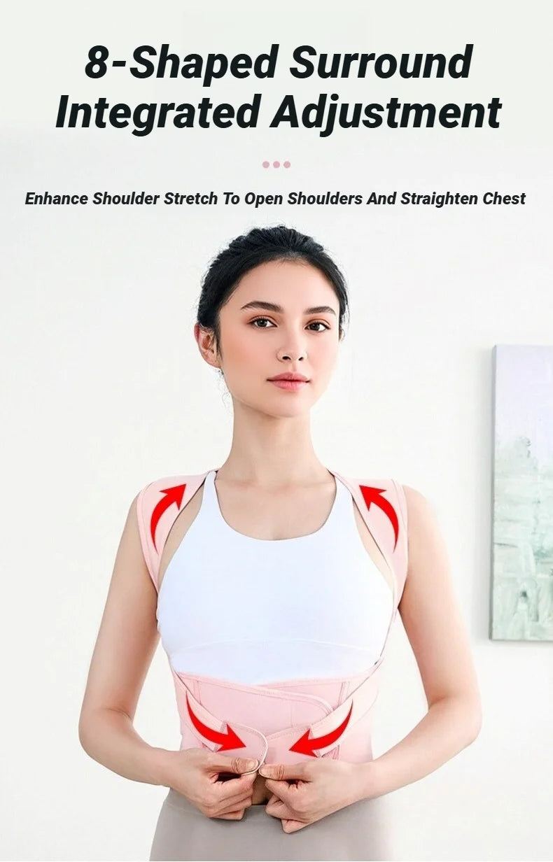 Adjustable Back Posture Corrector for Spine and Shoulder Support - 11