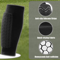 Honeycomb Protective Shin Guard Sleeves for Sports