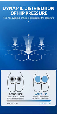 Honeycomb Gel Orthopedic Seat Cushion for Car and Office