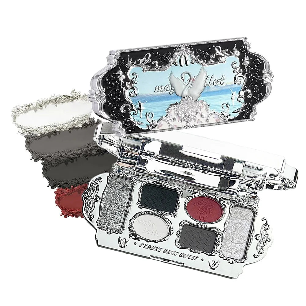 6-Color Shimmer Eyeshadow & Highlighter Makeup Palette - 15