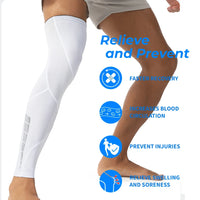 Full Leg Compression Sleeves for Sports and Recovery