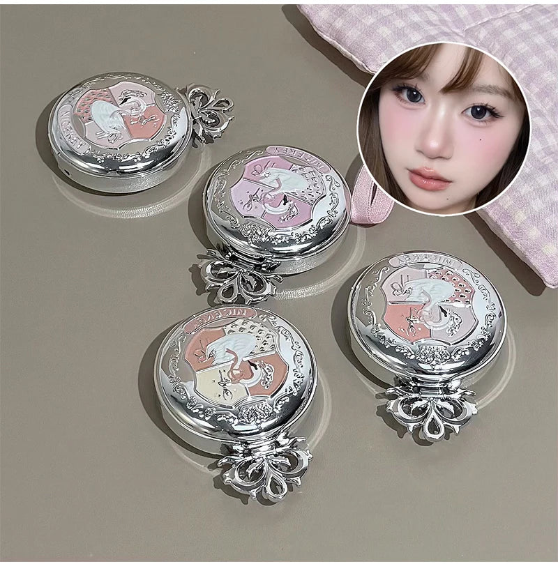 Long-Lasting Matte Pink Powder Blush for Natural Glow - 6
