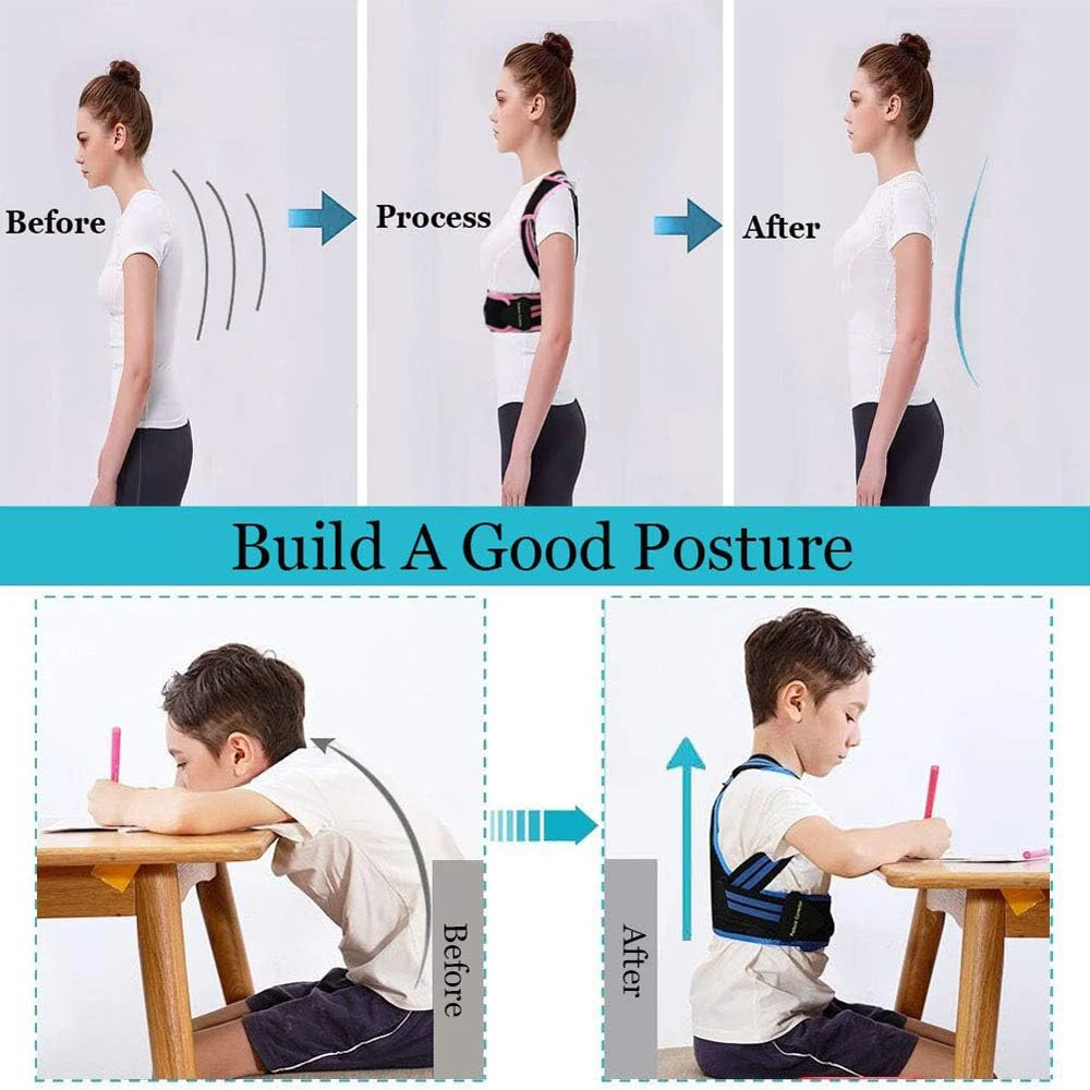 Adjustable Back Posture Corrector Brace for Kids and Teens - 10