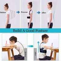 Adjustable Back Posture Corrector Brace for Kids and Teens