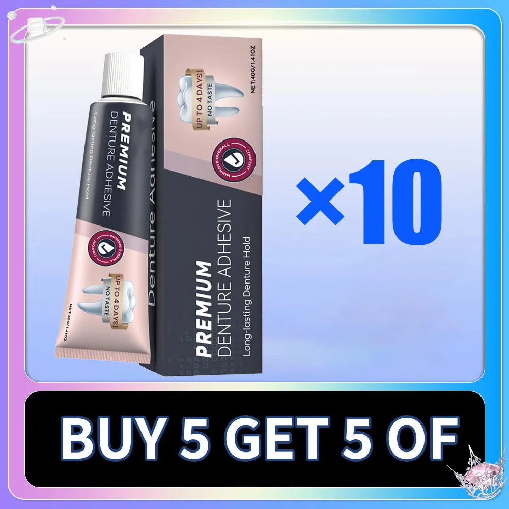 Waterproof Zinc-Free Denture Adhesive Cream - 9