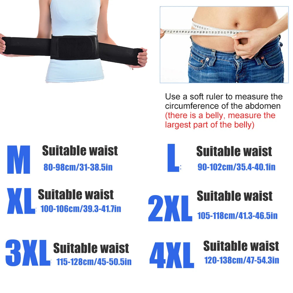 Self-Heating Magnetic Lumbar Support Belt for Back Pain Relief - 3