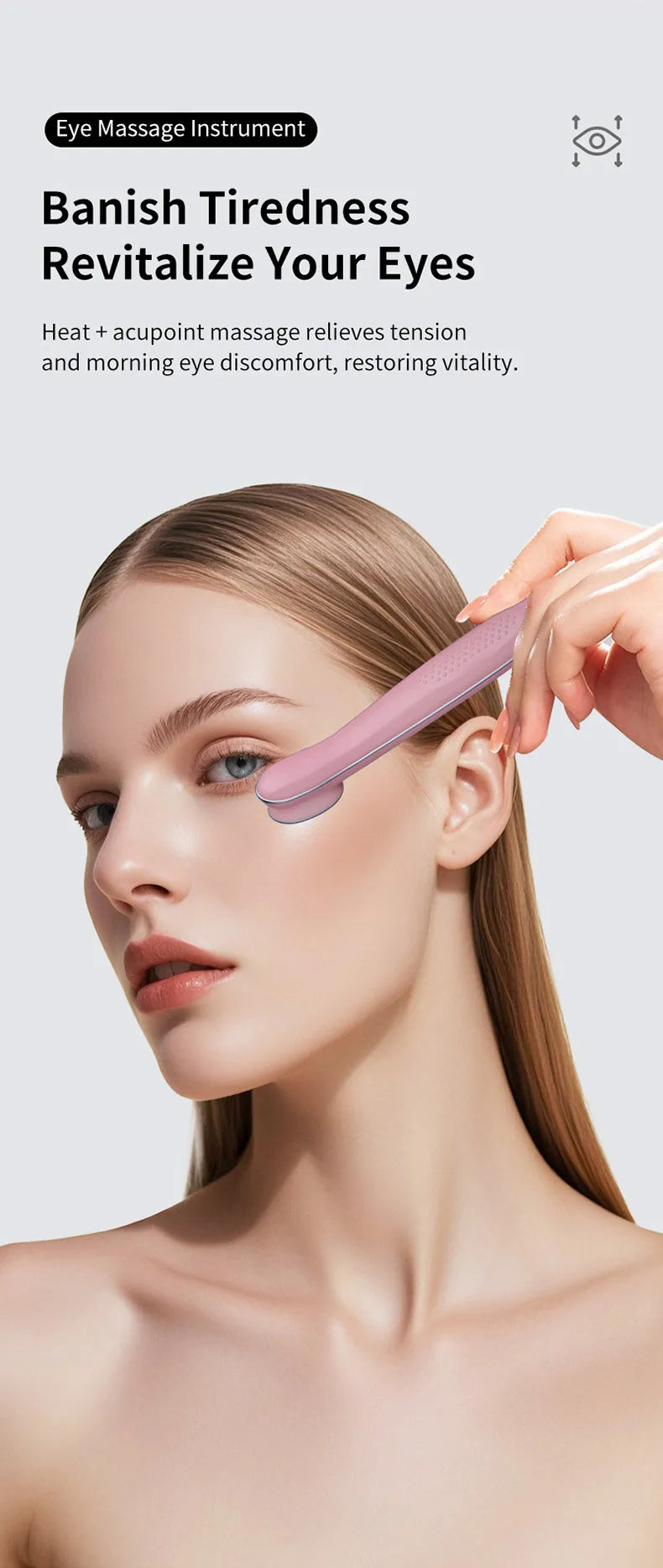 Heated Eye Massage Wand for Dark Circles and Puffiness - 11
