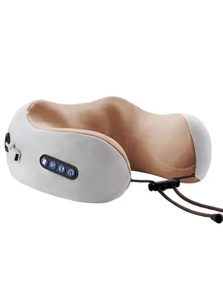 Portable Heated U-Shaped Neck Massage Pillow - 16
