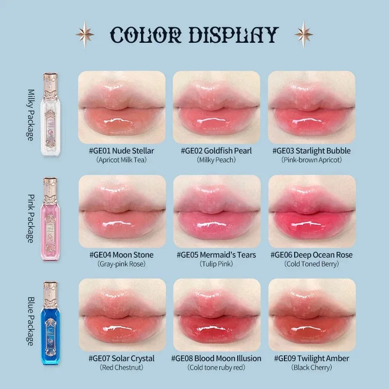 Hydrating Non-Sticky Tinted Lip Gloss for Shiny Long-Lasting Wear - 5