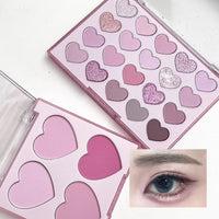 20-Color Heart-Shaped Eyeshadow Palette