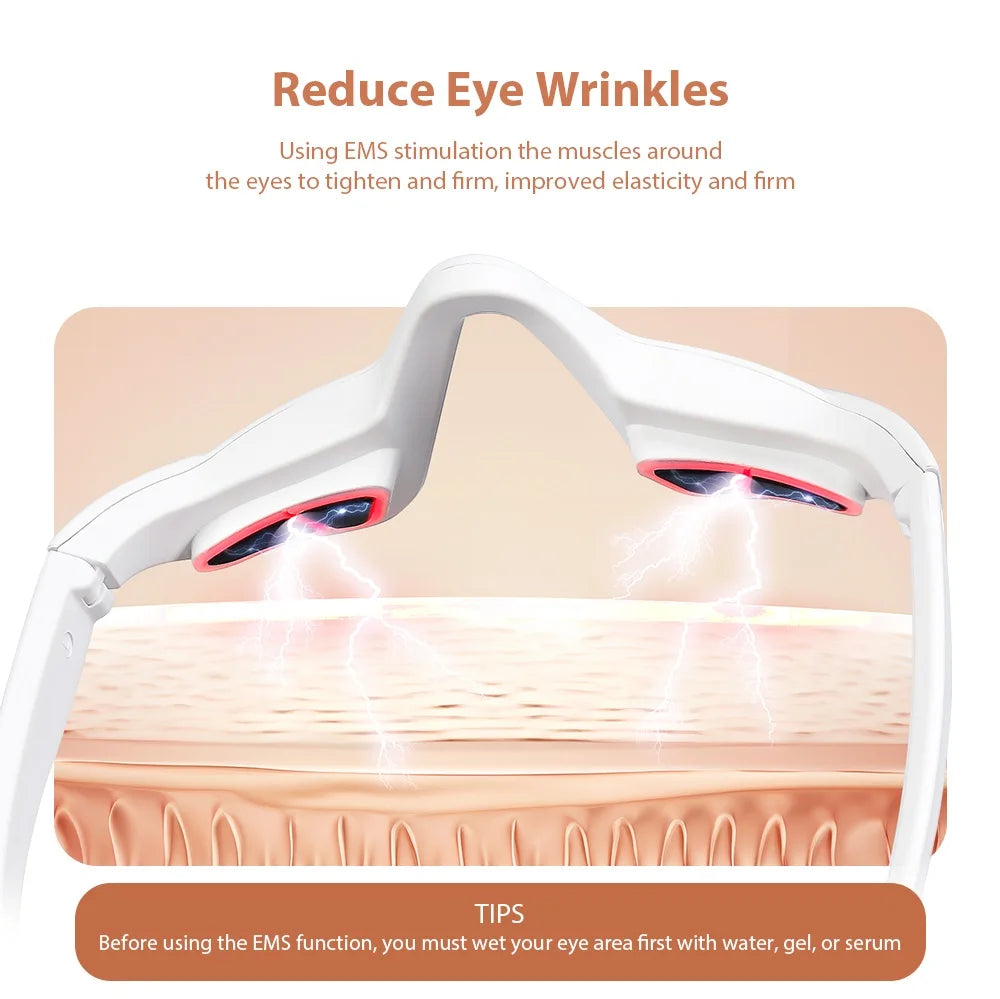 3D EMS Red Light Eye Massager for Fatigue and Wrinkles - 4