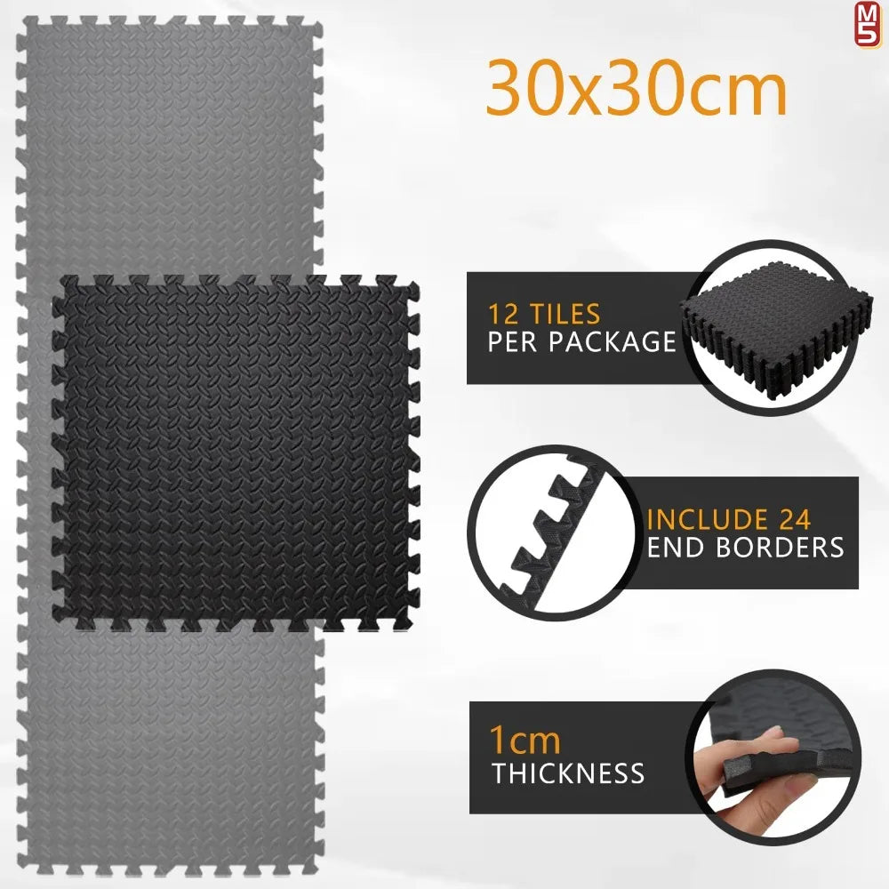 Interlocking EVA Foam Floor Tiles for Home Gym - 4