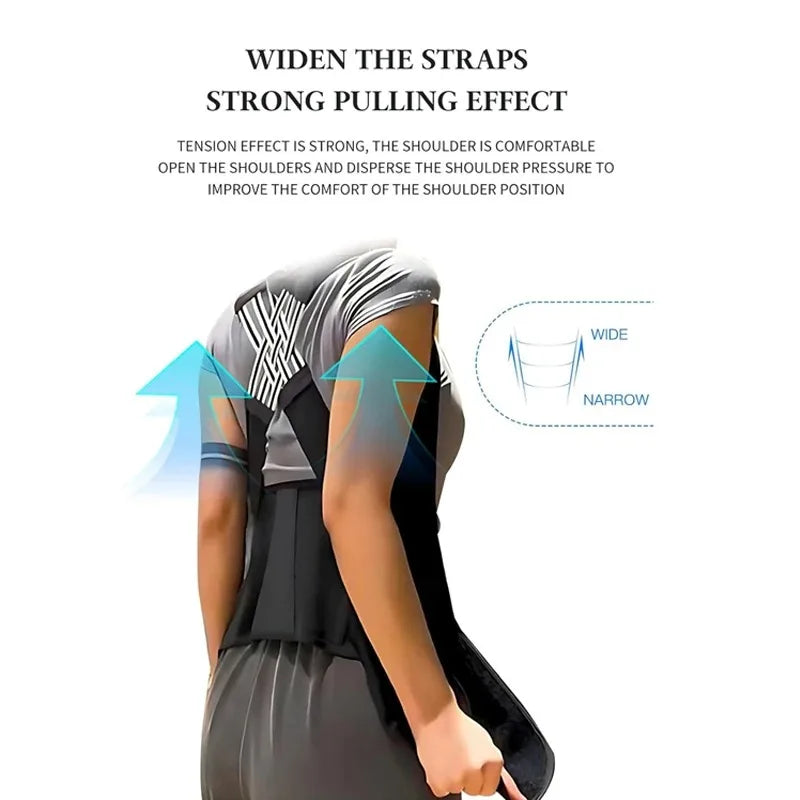 Adjustable Back Posture Corrector Support Brace - 5