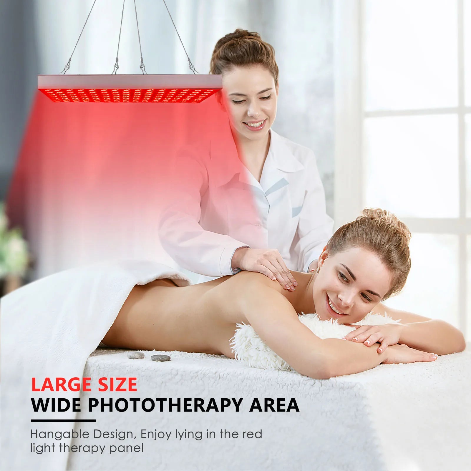225 LED Red Light Therapy Panel for Skin Rejuvenation and Pain Relief - 4