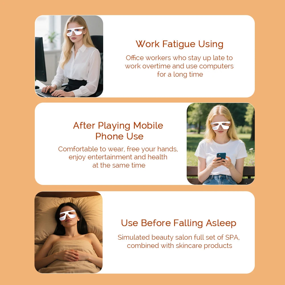 Heated Eye Massager for Fatigue and Dark Circles - 8