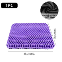 Breathable Honeycomb Gel Seat Cushion for Pain Relief