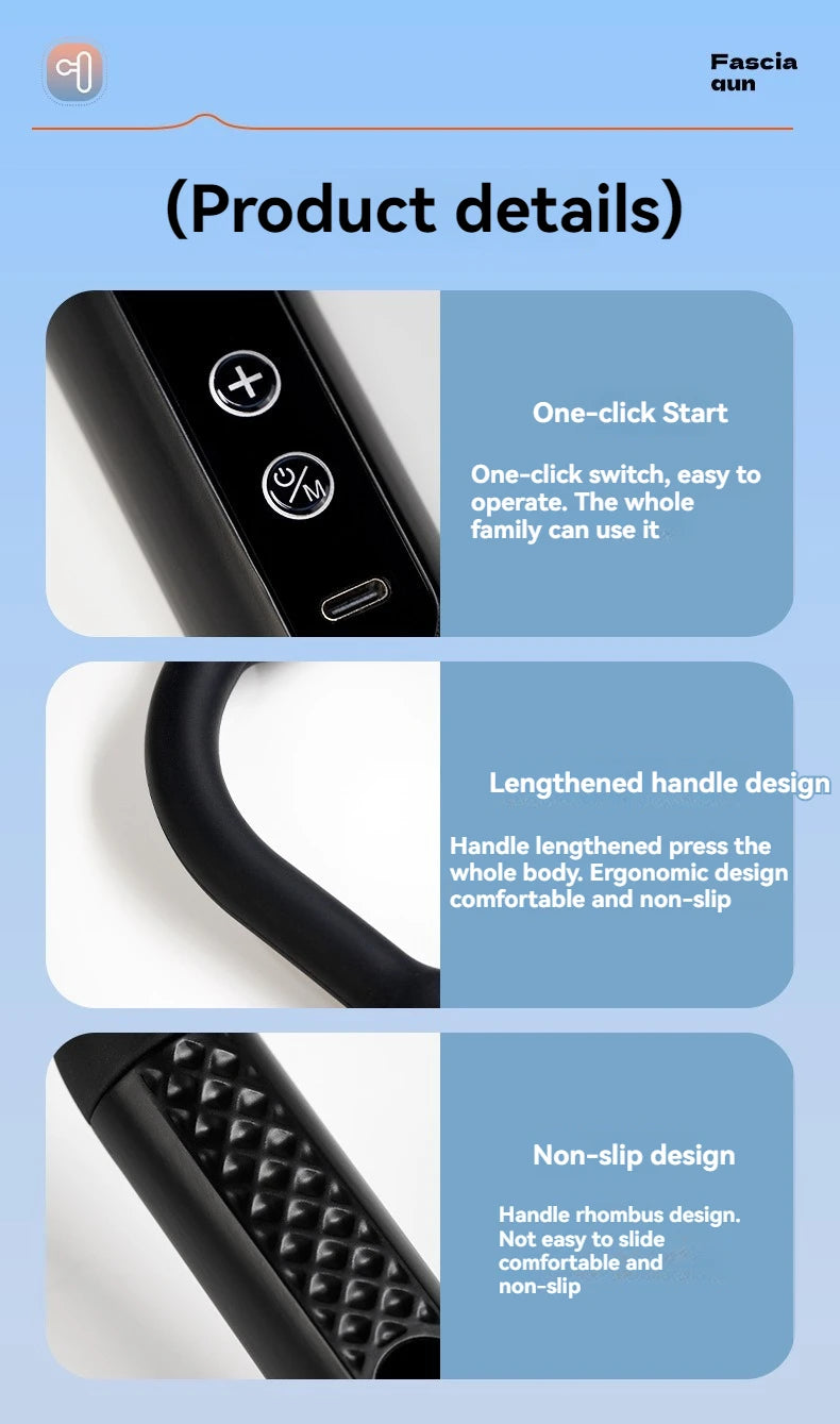 Portable Handheld Muscle Massage Gun for Deep Tissue Recovery - 17