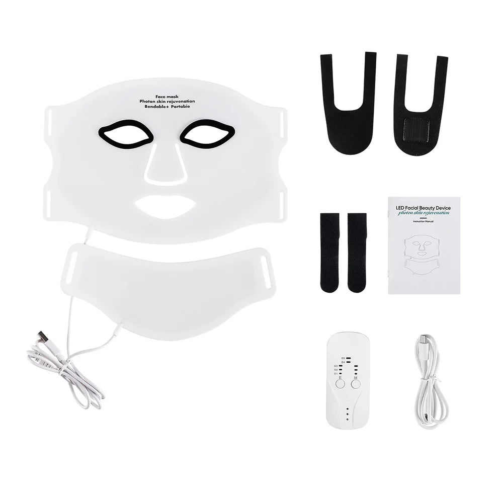 7-Color LED Photon Light Therapy Mask for Facial Skin Rejuvenation - 18