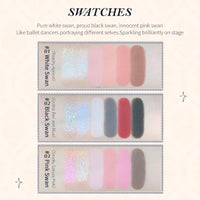 6-Color Swan Ballet Eyeshadow Palette