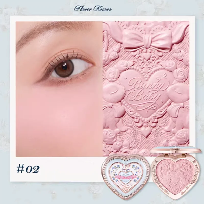 Embossed Bunny Garden Matte Face Blusher - 24