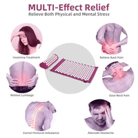 Acupressure Mat and Pillow Set for Back Pain and Stress Relief