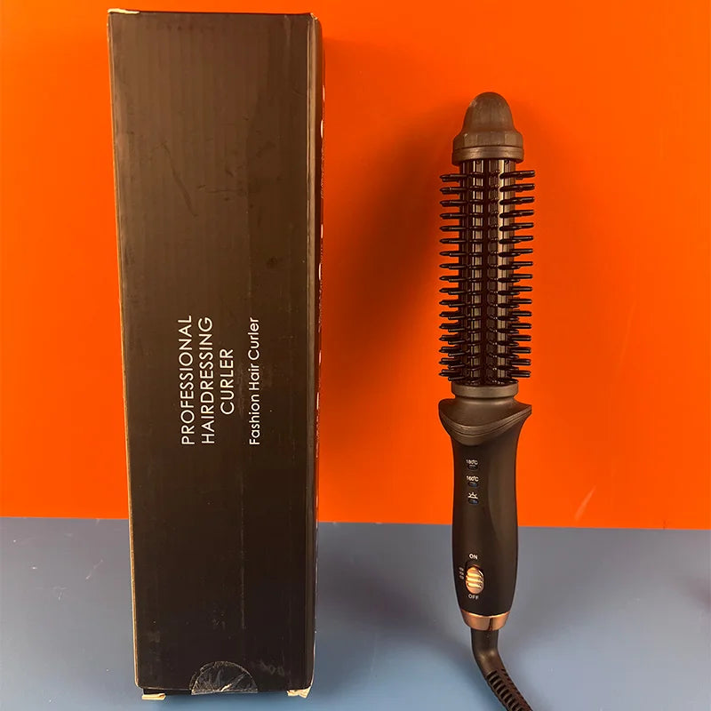 Automatic Rotating Hair Curling Iron and Straightening Brush - 8