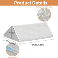 Memory Foam Wedge Pillow for Bed Support
