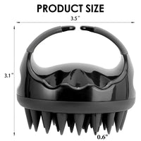 Silicone Scalp Massager and Shampoo Brush for Hair Growth