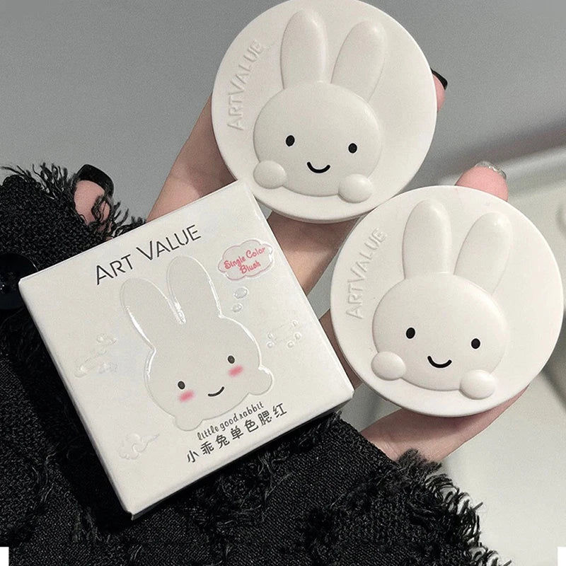 Matte Rabbit Face Blush Powder for Natural Makeup - 4
