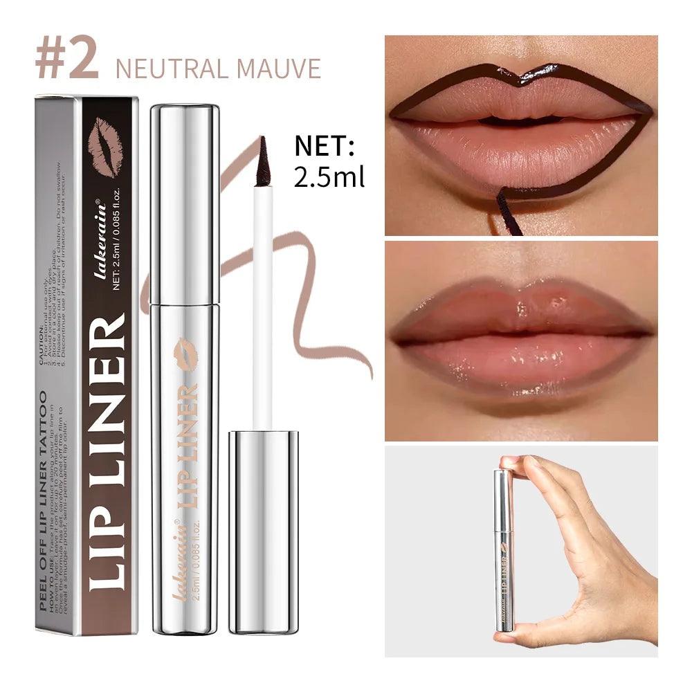 Waterproof Peel-Off Lip Liner for Long-Lasting Smudge-Proof Color - 23