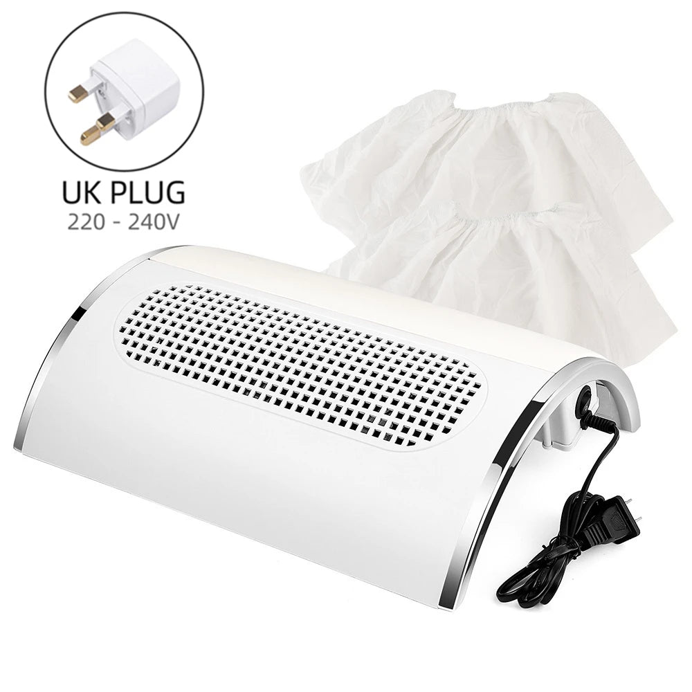 3-Fan Professional Nail Dust Collector & Vacuum Cleaner - 31